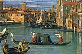 Canaletto Canvas Paintings - The Grand Canal at the Salute Church [detail]